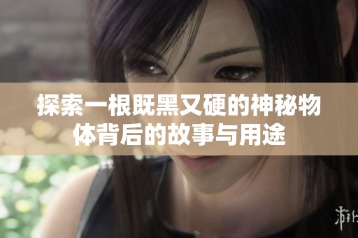 探索一根既黑又硬的神秘物体背后的故事与用途