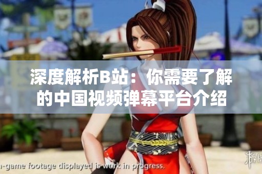 深度解析B站：你需要了解的中国视频弹幕平台介绍