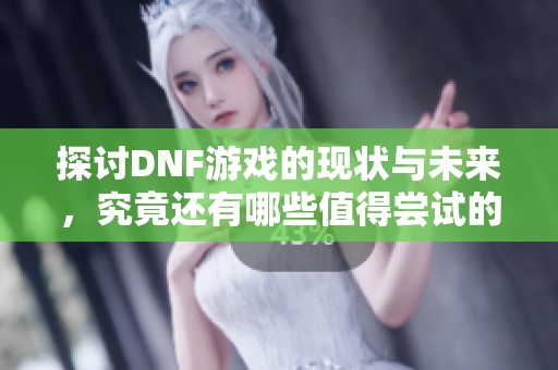 探讨DNF游戏的现状与未来，究竟还有哪些值得尝试的乐趣