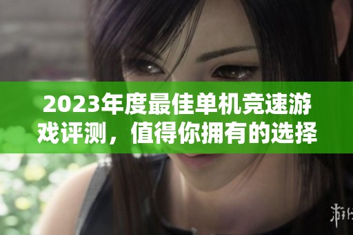 2023年度最佳单机竞速游戏评测，值得你拥有的选择！