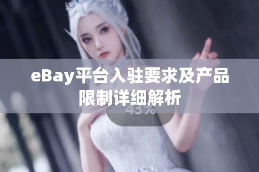eBay平台入驻要求及产品限制详细解析