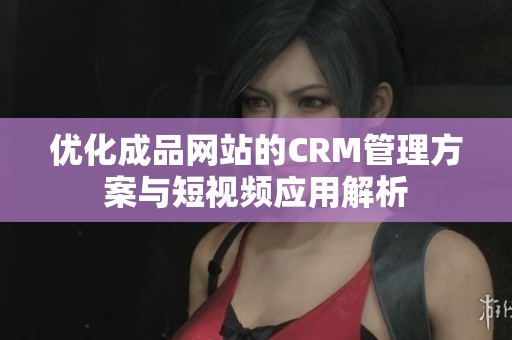 优化成品网站的CRM管理方案与短视频应用解析