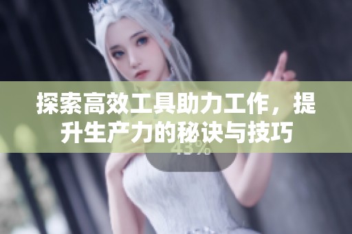 探索高效工具助力工作，提升生产力的秘诀与技巧
