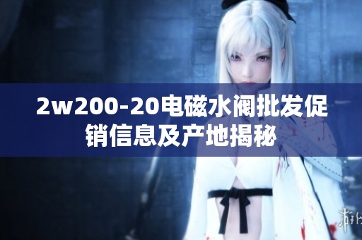 2w200-20电磁水阀批发促销信息及产地揭秘