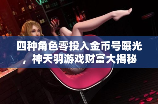 四种角色零投入金币号曝光，神天羽游戏财富大揭秘