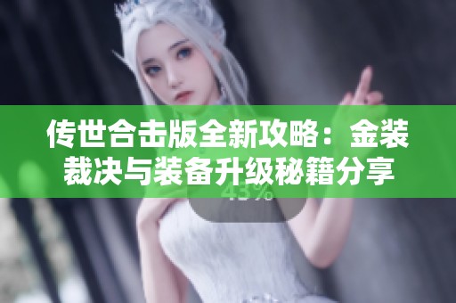 传世合击版全新攻略：金装裁决与装备升级秘籍分享