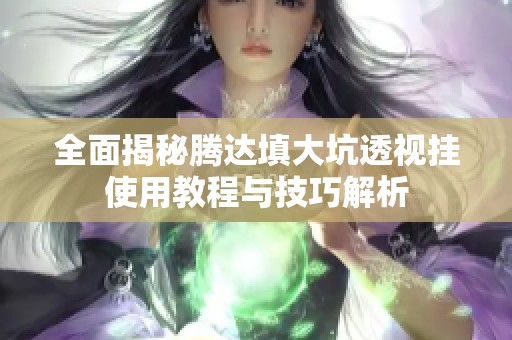 全面揭秘腾达填大坑透视挂使用教程与技巧解析