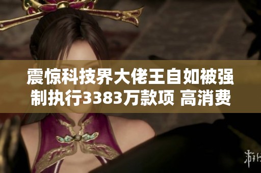 震惊科技界大佬王自如被强制执行3383万款项 高消费禁令待解