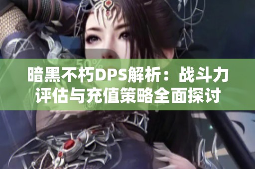 暗黑不朽DPS解析：战斗力评估与充值策略全面探讨