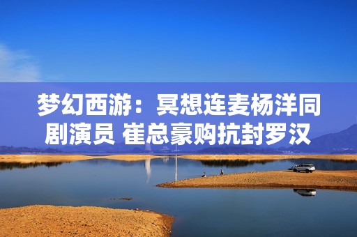 梦幻西游：冥想连麦杨洋同剧演员 崔总豪购抗封罗汉鞋