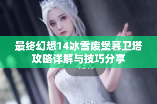 最终幻想14冰雪废堡暮卫塔攻略详解与技巧分享