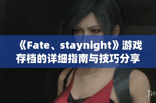 《Fate、staynight》游戏存档的详细指南与技巧分享