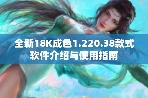 全新18K成色1.220.38款式软件介绍与使用指南