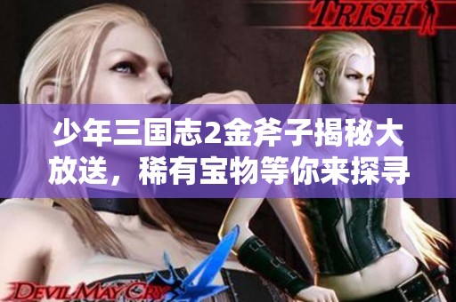 少年三国志2金斧子揭秘大放送，稀有宝物等你来探寻！