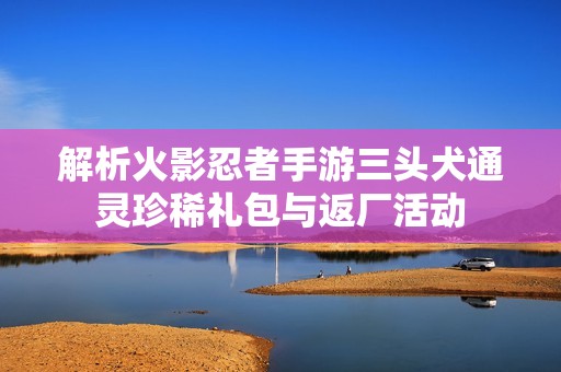解析火影忍者手游三头犬通灵珍稀礼包与返厂活动
