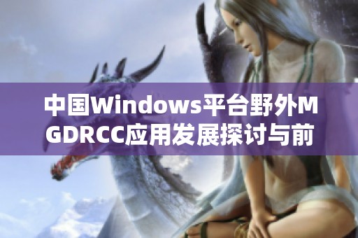 中国Windows平台野外MGDRCC应用发展探讨与前景展望