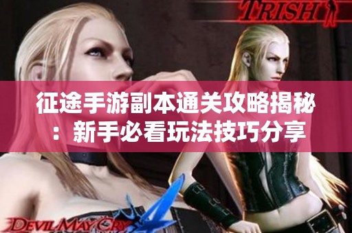 征途手游副本通关攻略揭秘：新手必看玩法技巧分享