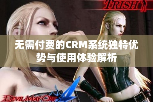 无需付费的CRM系统独特优势与使用体验解析